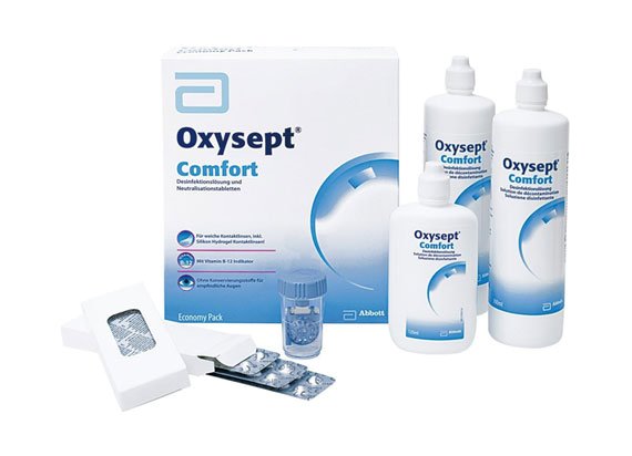 Oxysept Comfort Economy-Pack (2x300 ml + 120ml + 70 Tabletten)