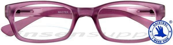Master Retro-Kunststoffbrille aubergine