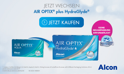 Jetzt upgraden auf Air Optix plus Hydraglyde