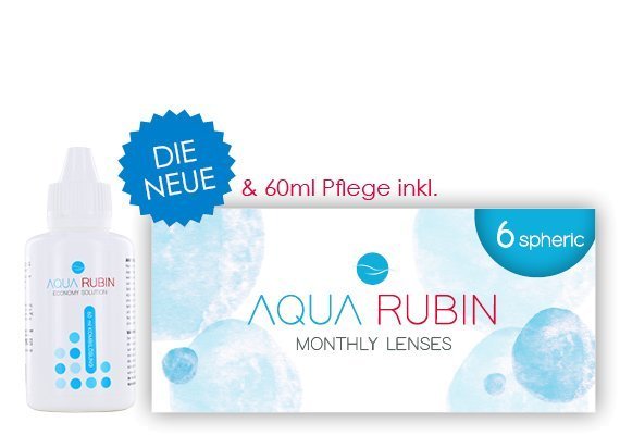 Aqua Rubin - Monatslinse (1x6)