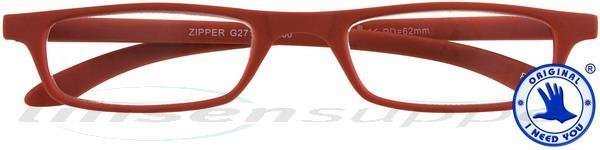 Zipper Kunststoffbrille rot