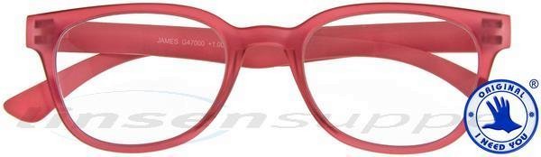 James Retro-Kunststoffbrille rot