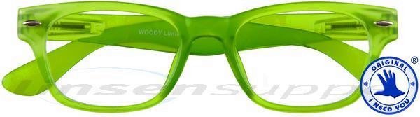 Woody limited Retro-Kunststoffbrille grün