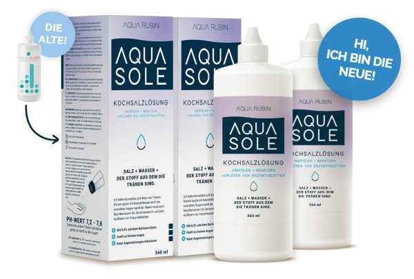 AQUA SOLE - Kochsalzlösung (2x360ml)