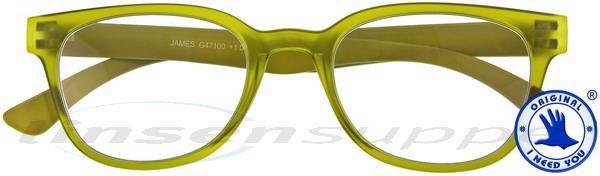 James Retro-Kunststoffbrille oliv
