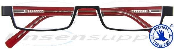 Darling Nylorbrille schwarz-rot