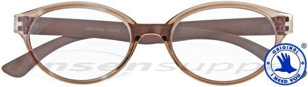 Marlene Retro-Kunststoffbrille braun