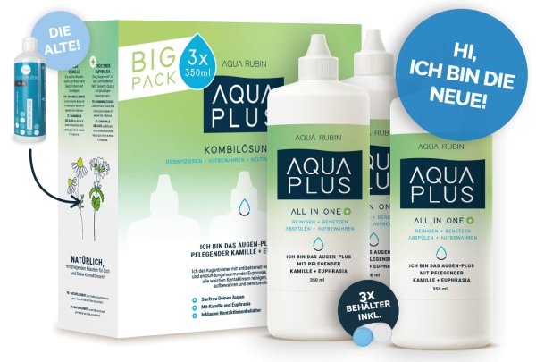 AQUA PLUS - Kombilösung (3x350ml)