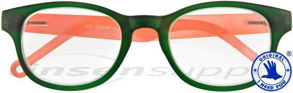 Rio Kunststoffbrille grün-orange