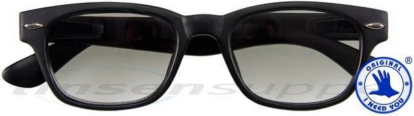 Woody Sun Kunststoff-Sonnenbrille schwarz