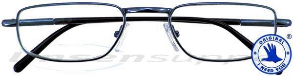 Docker Metallbrille blau