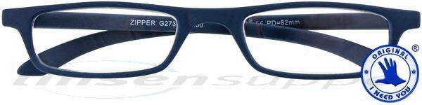 Zipper Kunststoffbrille blau